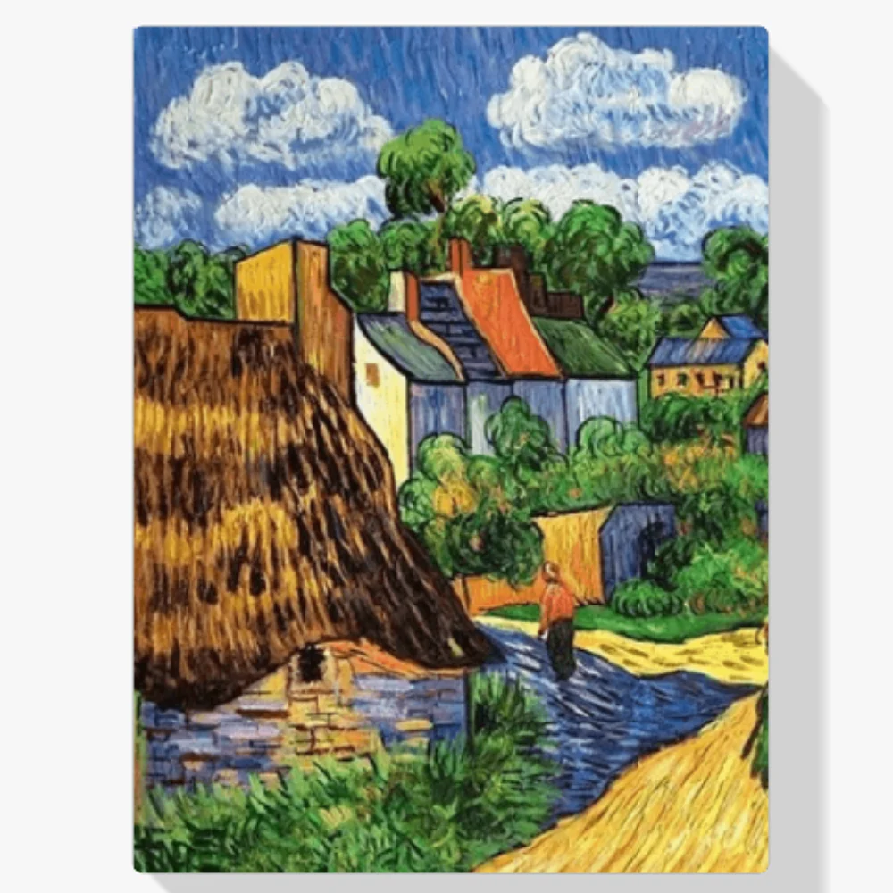 Pintura Diamante - Casas en Auvers