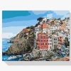 Pintura Diamante - Casas en la costa
