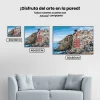 Pintura Diamante - Casas en la costa