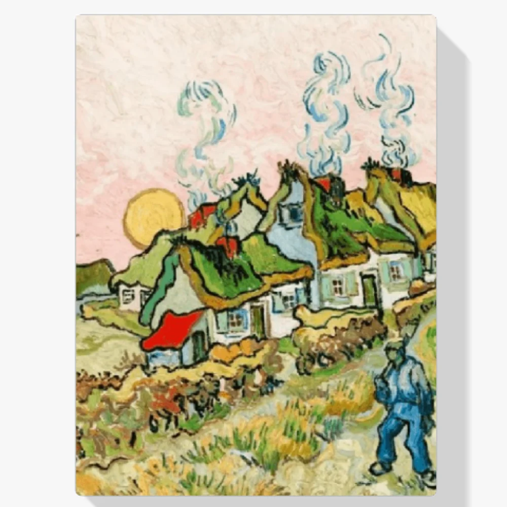 Pintura Diamante - Casas y figura