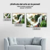 Pintura Diamante - Cascada con montañas | Gran formato