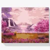 Pintura Diamante - Cascada en la rosaleda