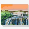 Pintura Diamante - Cascada en medio de la selva