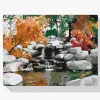 Pintura Diamante - Cascada en otoño