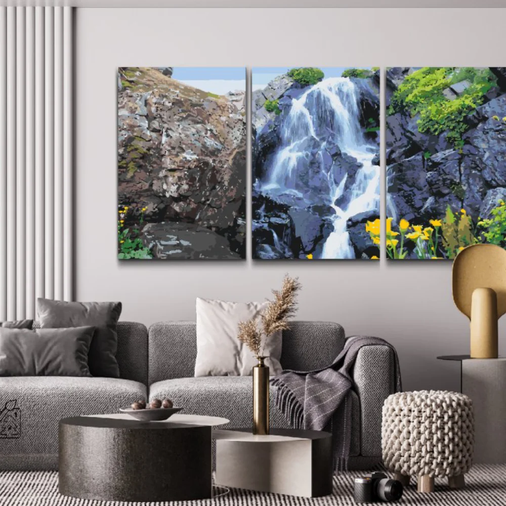 Pintura Diamante - Cascada mágica (Lote de 3)