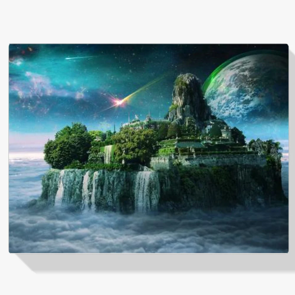 Pintura Diamante - Castillo en el cielo