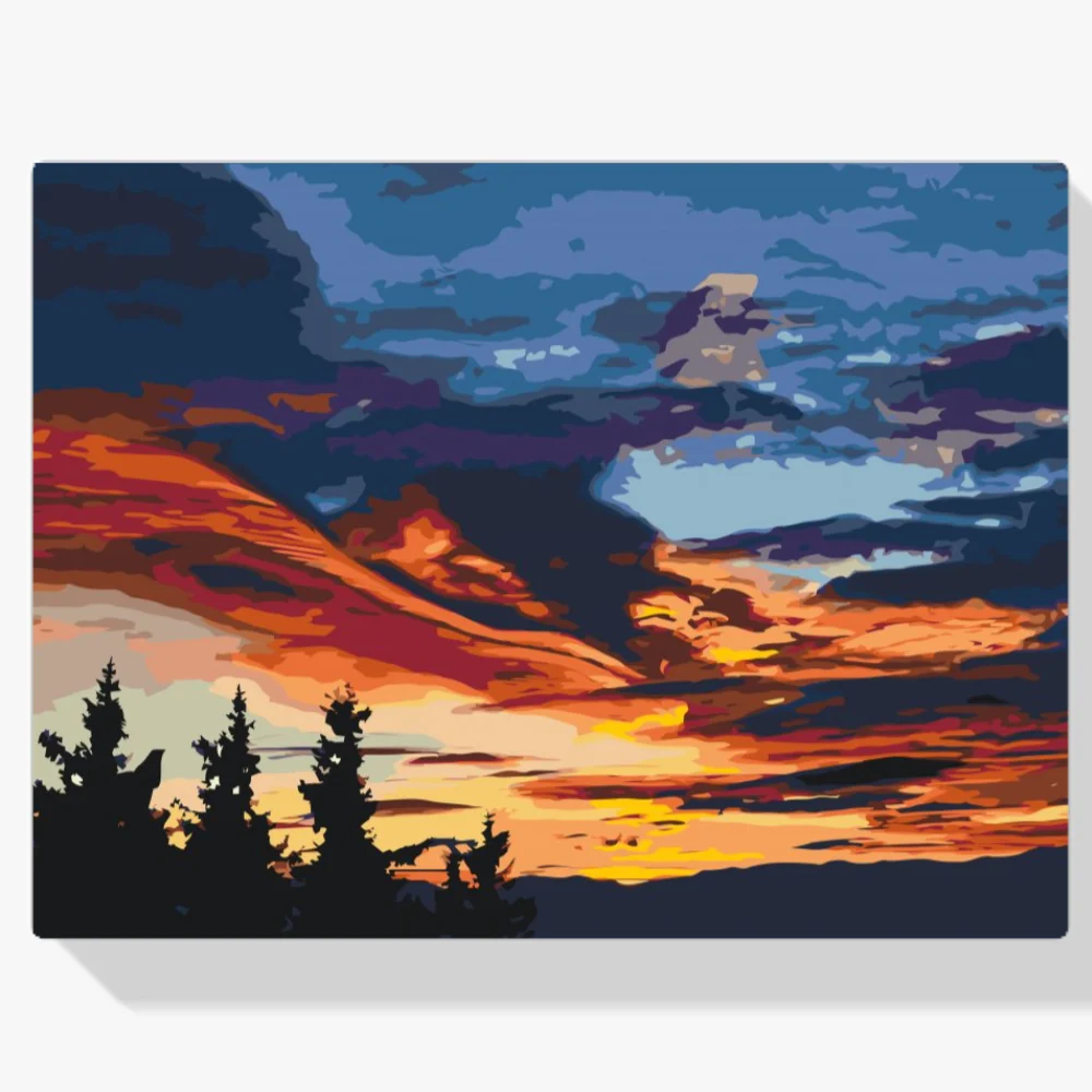 Pintura Diamante - Cielo en colores