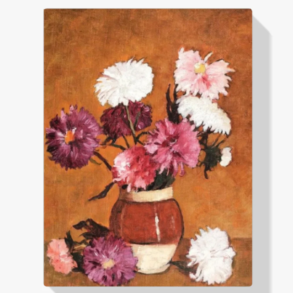 Pintura Diamante - Crisantemos y matorrales