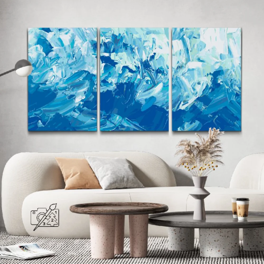 Pintura Diamante - Cristales de hielo (Lote de 3)