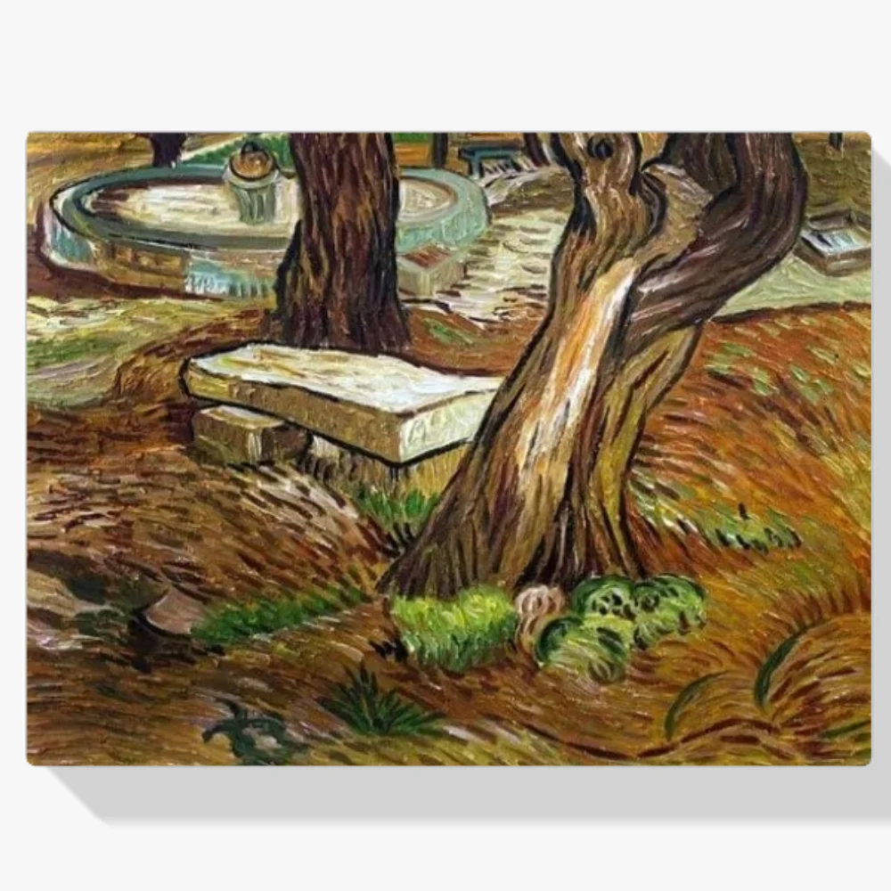 Pintura Diamante - El banco de piedra en Saint