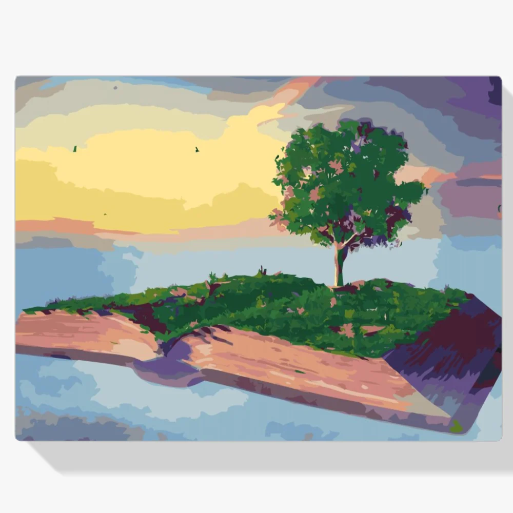 Pintura Diamante - El libro en las nubes