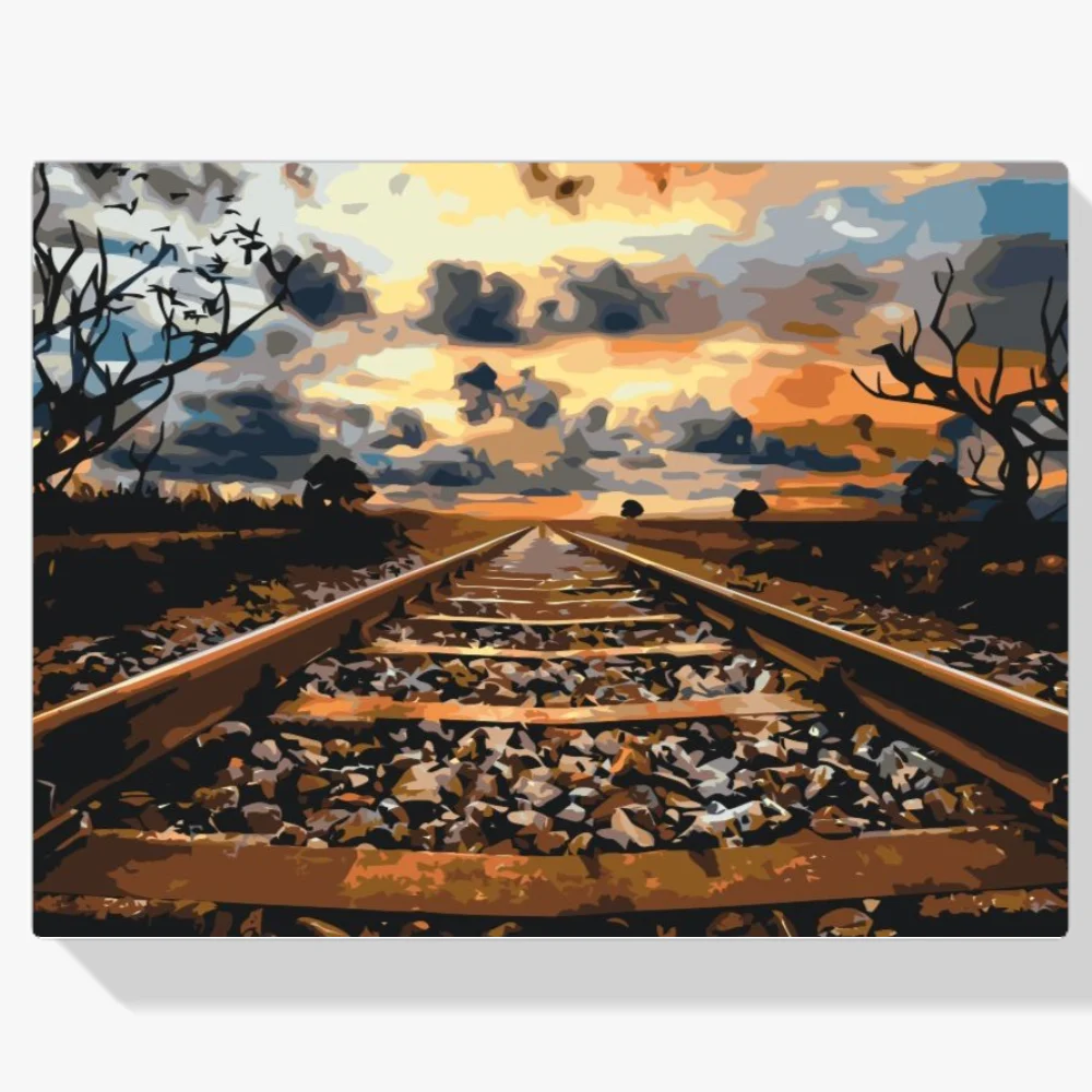 Pintura Diamante - Ferrocarril