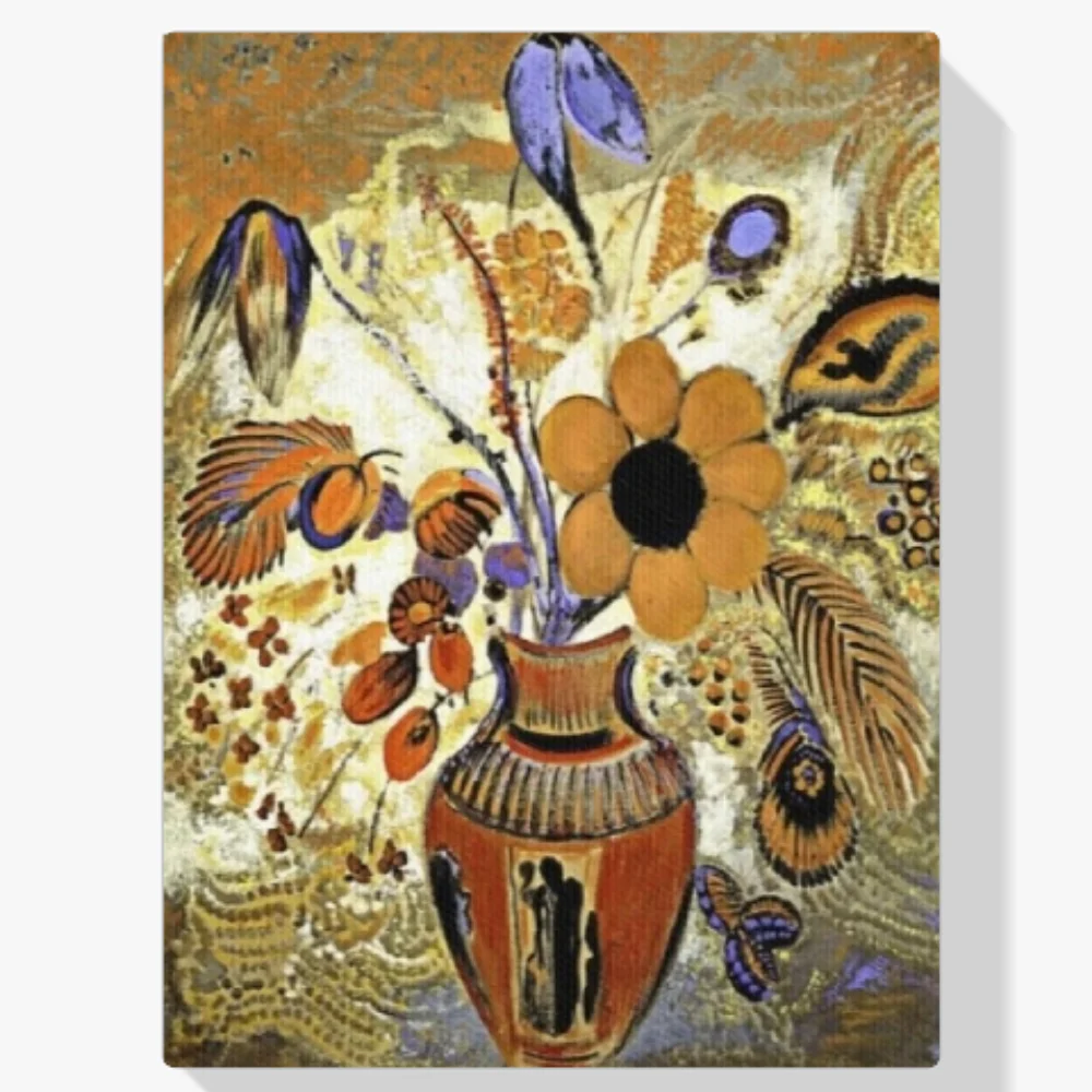 Pintura Diamante - Florero etrusco con flores