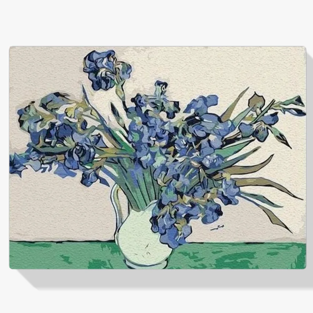 Pintura Diamante - Flores en florero Van Gogh