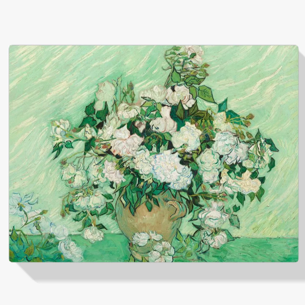 Pintura Diamante - Flores en un contenedor Van Gogh