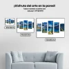 Pintura Diamante - Hermoso paisaje 5 paneles