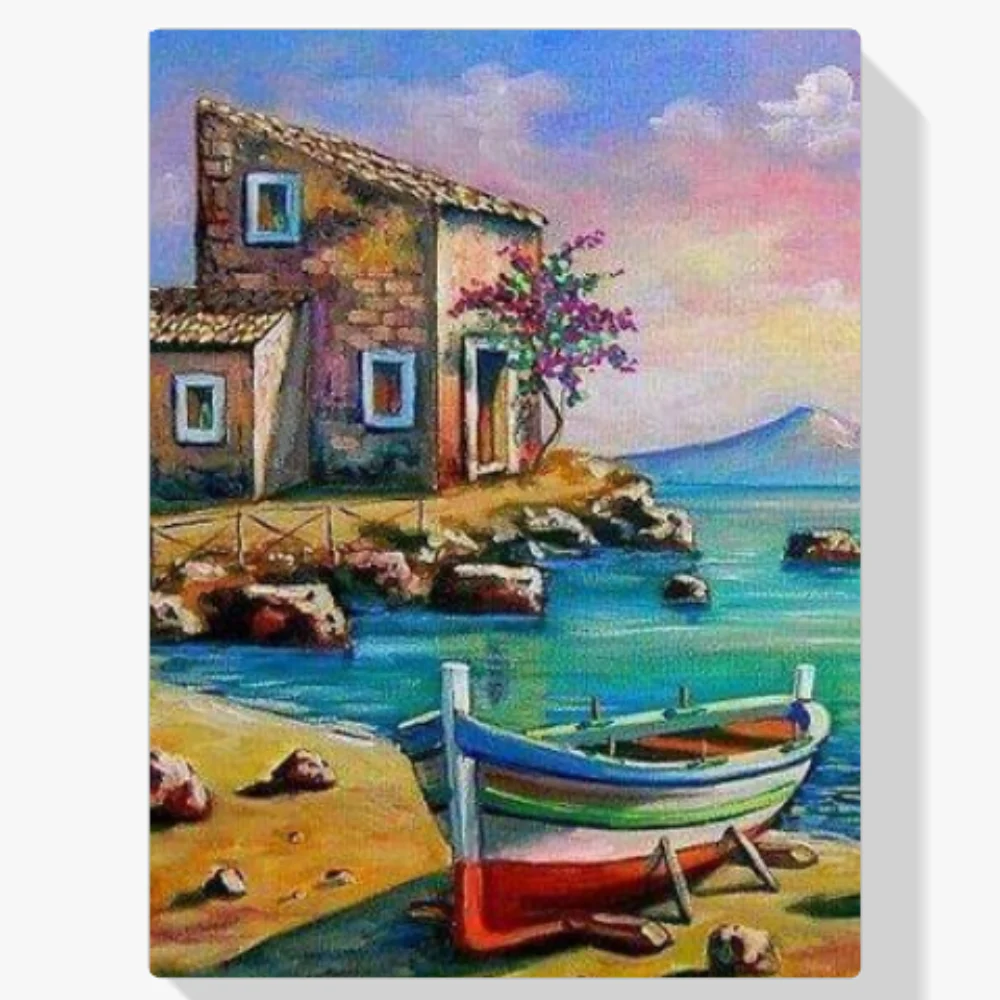 Pintura Diamante - Hermoso puerto