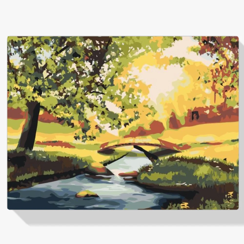 Pintura Diamante - Jardín romántico