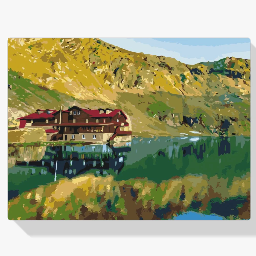 Pintura Diamante - Lago Balea, Rumanía 2