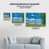 Pintura Diamante - Lago en la naturaleza
