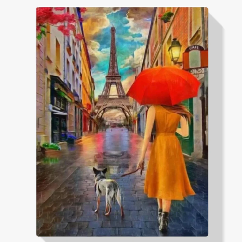 Pintura Diamante - Las calles de París