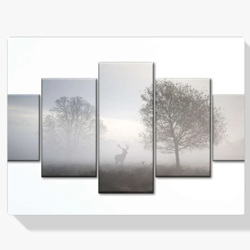 Pintura Diamante - Mañana brumosa 5 paneles