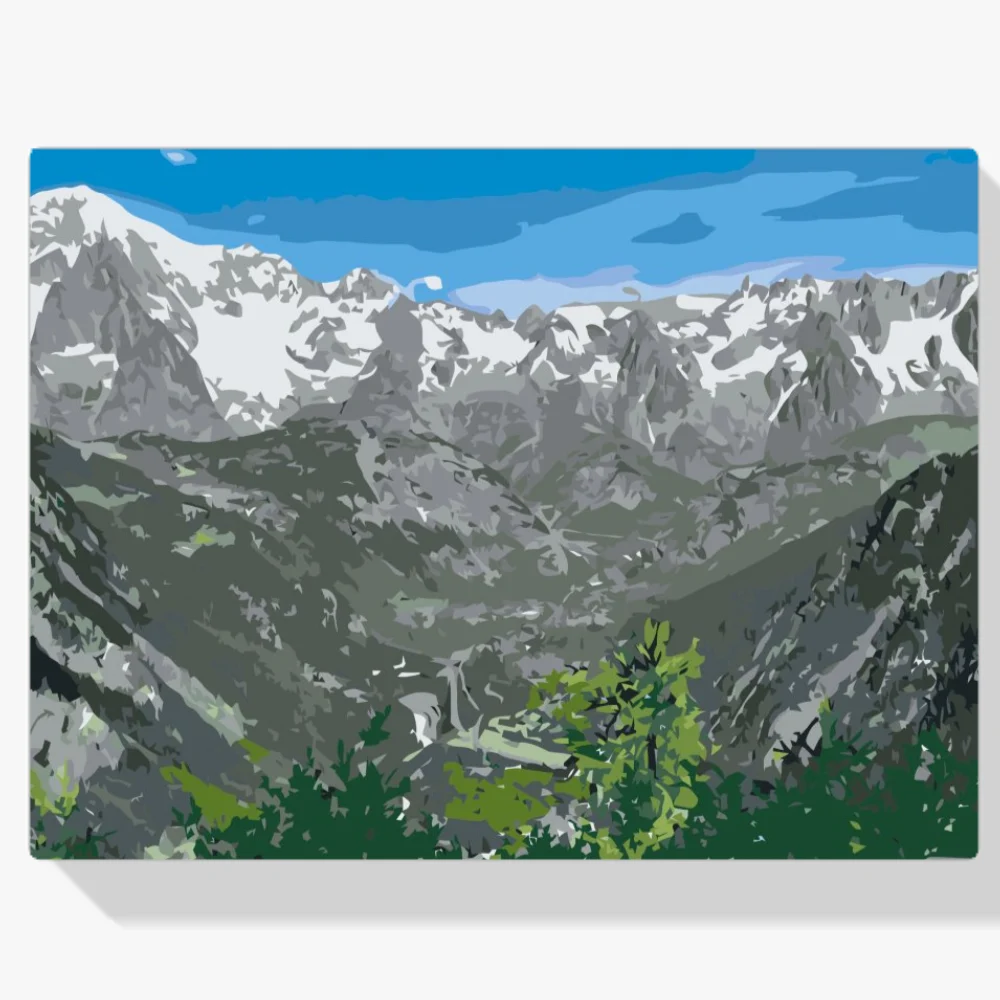Pintura Diamante - Mont Blanc 2
