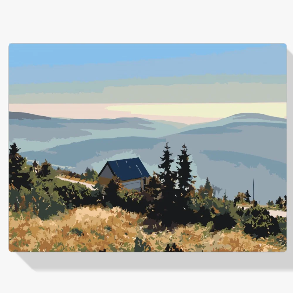 Pintura Diamante - Montañas gigantes