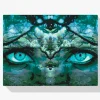 Pintura Diamante - Mujer escondida en el bosque