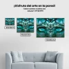 Pintura Diamante - Mujer escondida en el bosque