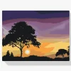 Pintura Diamante - Naturaleza al atardecer