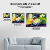 Pintura Diamante - Nenúfares rojo y verde