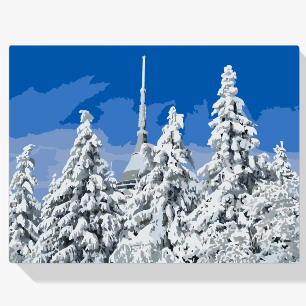 Pintura Diamante - Nevado bromeó