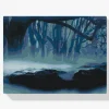 Pintura Diamante - Niebla en el bosque