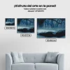 Pintura Diamante - Niebla en el bosque