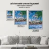 Pintura Diamante - Océano y palmera