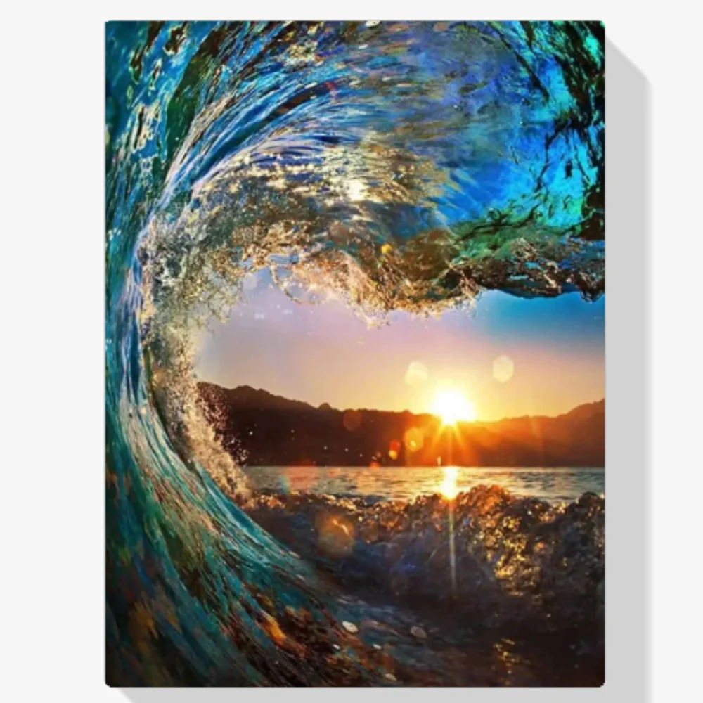 Pintura Diamante - Onda al sol