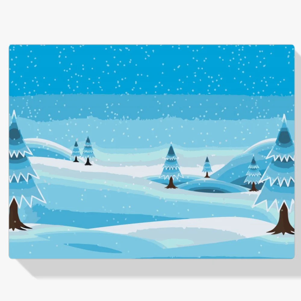 Pintura Diamante - Paisaje nevado