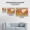 Pintura Diamante - Paisaje otoñal 3 paneles