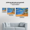 Pintura Diamante - Playa abandonada