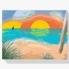 Pintura Diamante - Playa teñida