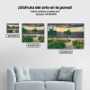 Pintura Diamante - Playa y palmeras