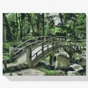 Pintura Diamante - Puente en el jardín