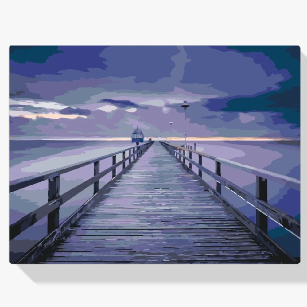 Pintura Diamante - Puente sobre el Mar Báltico
