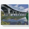 Pintura Diamante - Puente sobre el lago