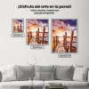 Pintura Diamante - Puesta de sol en la playa