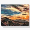 Pintura Diamante - Puesta de sol sobre las montañas