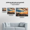 Pintura Diamante - Puesta de sol sobre las montañas