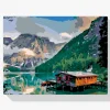 Pintura Diamante - Refugio de montaña