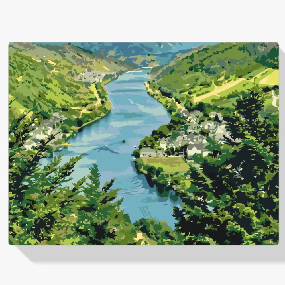 Diamond Painting - Río Mosela